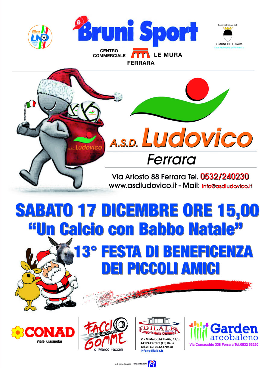 Locandina Torneo Un calcio con Babbo Natale 2016